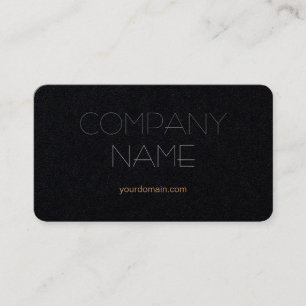 Premium Black Trendig Snyggt Company Namn Visitkort