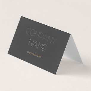 Premium Black Trendig Snyggt Company Namn Visitkort