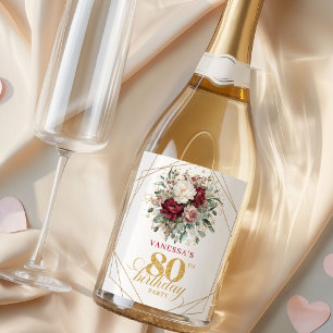 Premium Blush Burgundy 80-års Champagne
