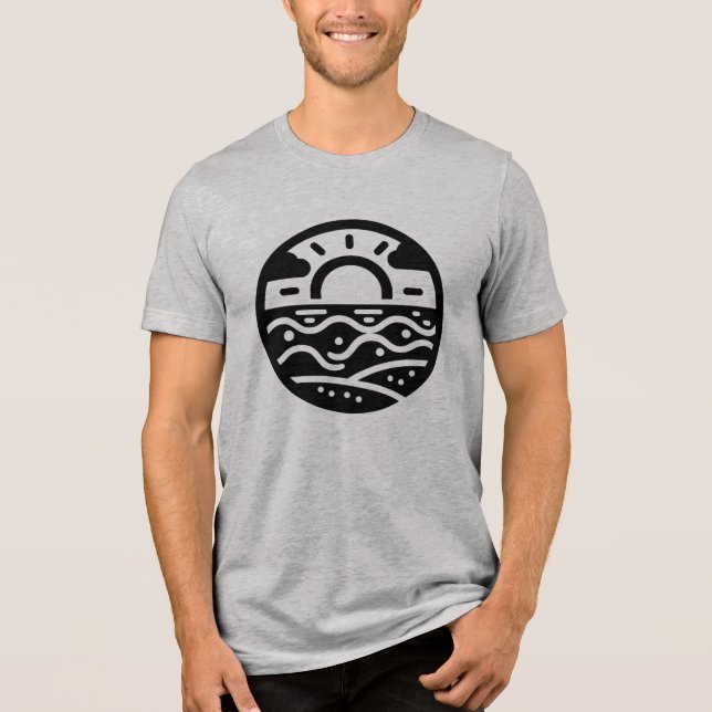Premium bomullslös vardags-T-shirt T Shirt (Framsida)