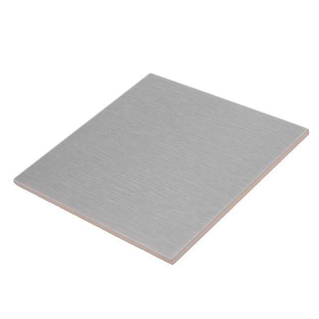 Premium Borstad Silver Metallisk Textur Dekorativ Kakelplatta (Sidan)