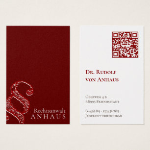 Premium Brown White QR-kod Affinesscards Visitkort