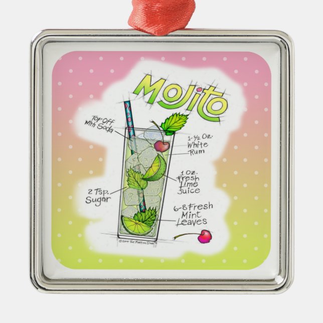 PREMIUM CHRISTMAS ORNAMENT - MOJITO RECIPE ART (Framsidan)