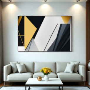 Premium Diagonal Geometri Poster