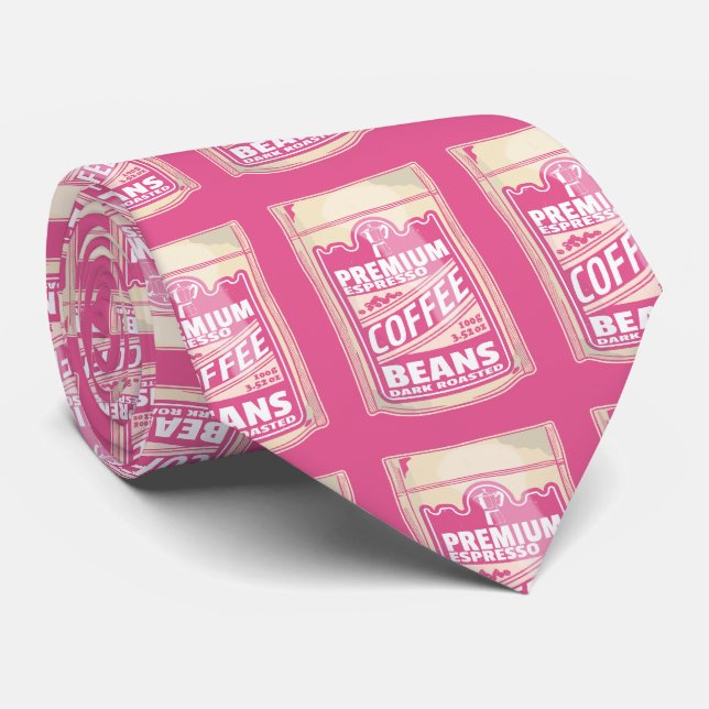 Premium espresso-kaffebönor rosa food pop slips (Rullad)