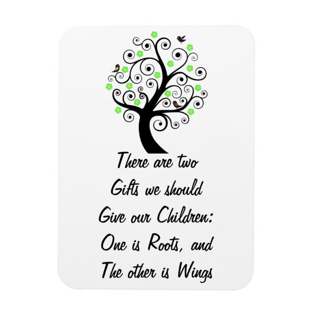 Premium Flexi Magnet med pedagogiskt citat (Vertikal)