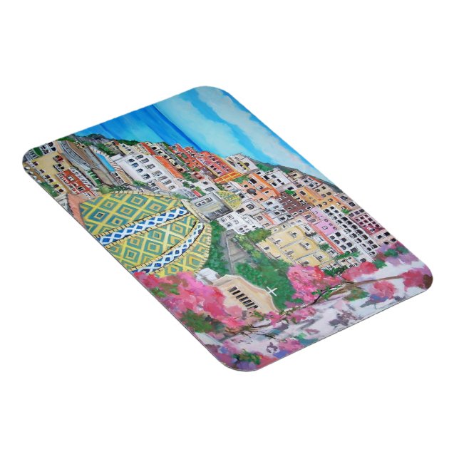Premium Flexi Magnet - Positano, Italien (Högersidan)