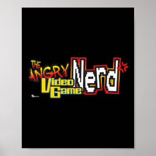 Premium för arg Video Game Nerd Logotyp Premium Poster