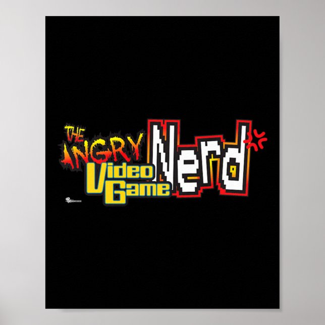 Premium för arg Video Game Nerd Logotyp Premium Poster (Framsidan)