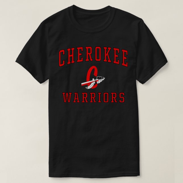 Premium för Cherokee High School Warriors T Shirt (Design framsida)