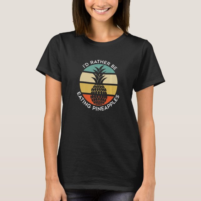 Premium för frukt av tropisk hawaii-sommarananas t shirt (Framsida)