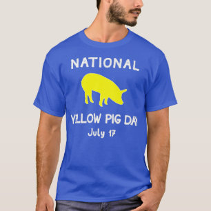 Premium för Gris-dagen i Gult 4248 T Shirt