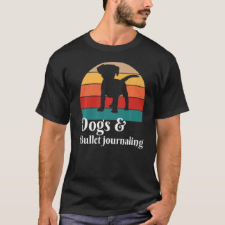 Premium för hundar- och punktjournalföring t shirt