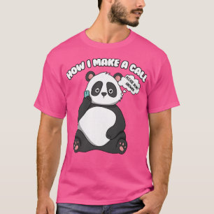 Premium för kvinnans utmatningspanda t shirt