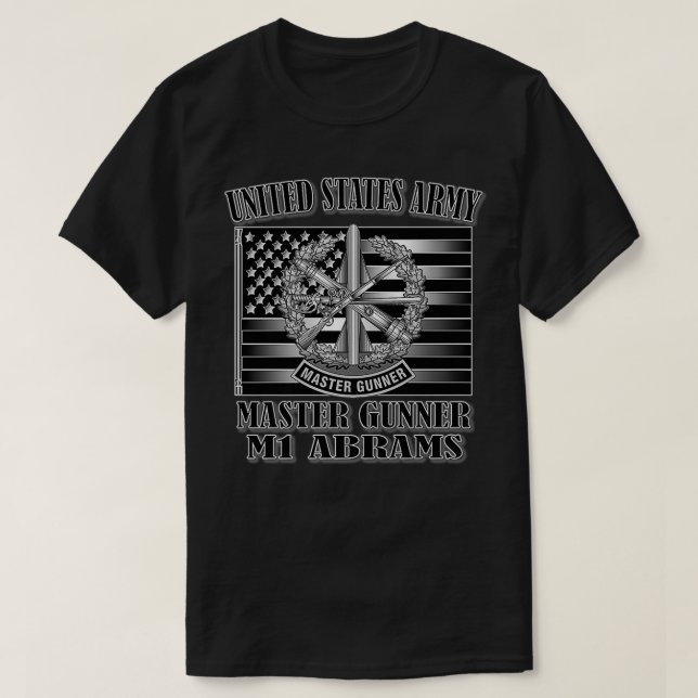 Premium för Master Gunner M1 Abrams (Front Design) T Shirt (Design framsida)