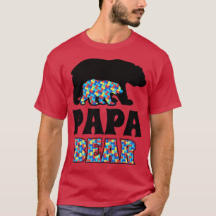 Premium för ökad medvetenhet om pappa-björnen t shirt
