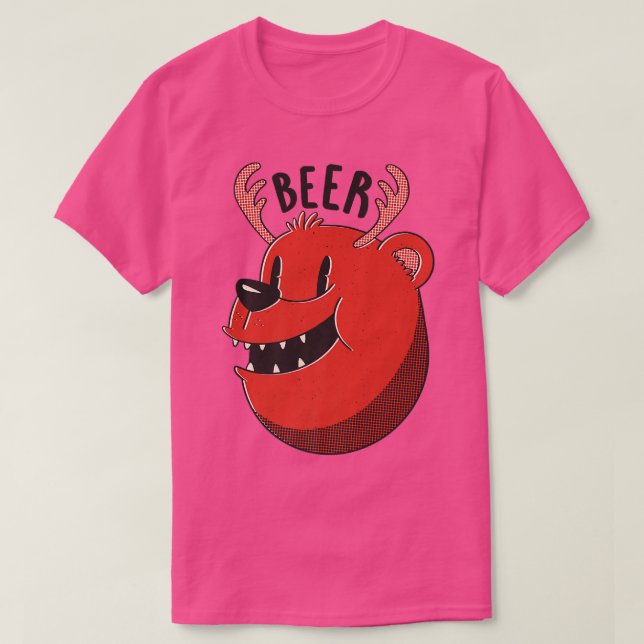 Premium för öl för dryck-roligt t shirt (Design framsida)
