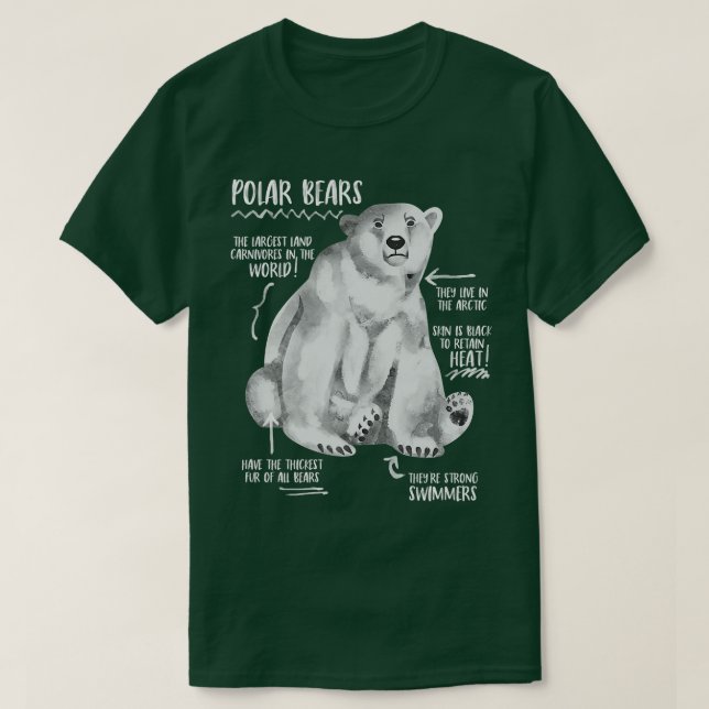 Premium för trendigets Polar med beskärningsdetalj T Shirt (Design framsida)