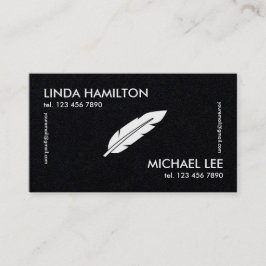 Premium för två Namn Visitkort