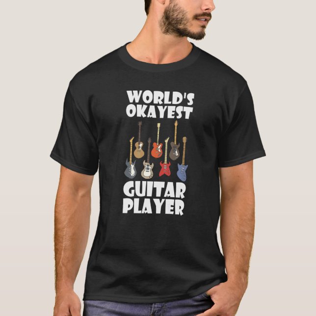 Premium för världens okayest guitar-spelare t shirt (Framsida)