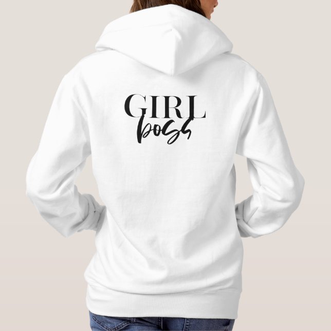 Premium Girl Chef | Modern modern svart text T Shirt (Baksida)