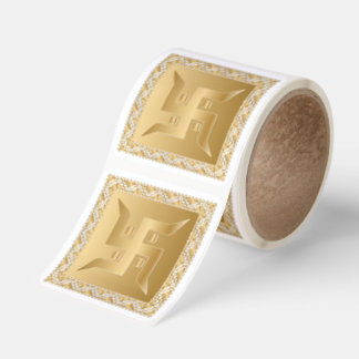 Premium Gold Swastik Hindu Symbol Klistermärke
