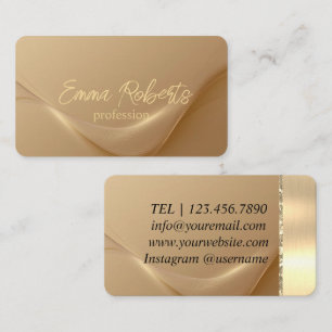 Premium Golden Linjer Luxury Visitkort