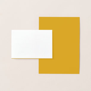 Premium Goldenrod Foil Card för inbjudningar och m
