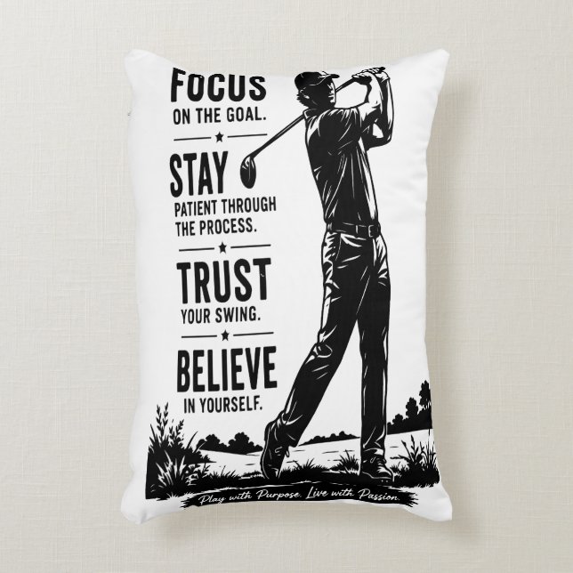 Premium golfklubbsdrivrutansskydd present till gol prydnadskudde (Framsidan(Vertikal))