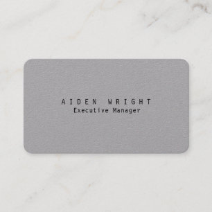 Premium Grått Trendig Snyggt Modern Minimalist Visitkort