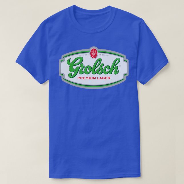 Premium Grönt Grolsch Lager  T Shirt (Design framsida)
