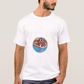 Premium herr T-shirt med minimalistisk grafik - Ko