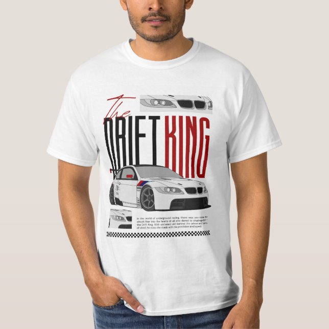 Premium herrgrafisk t-shirt av hög kvalitet (Framsida)