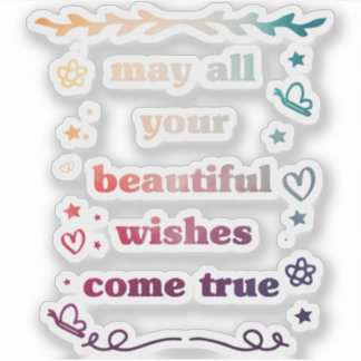 Premium HOLOGRAPHIC Måne & Stars Birday Card Klistermärken