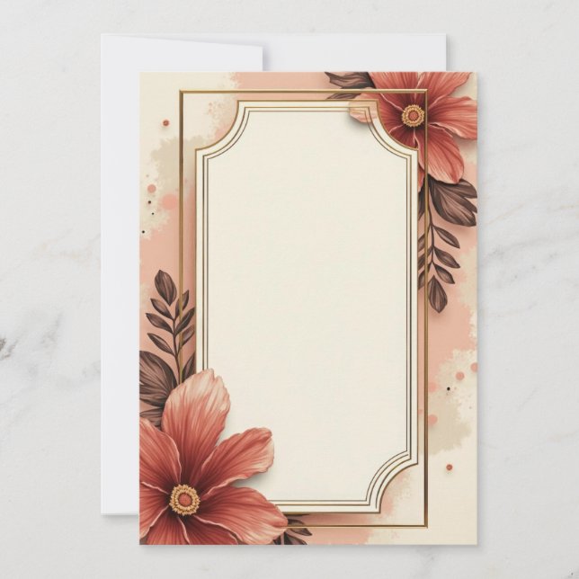 Premium inbjudningskortdesign inbjudningar (Framsida)