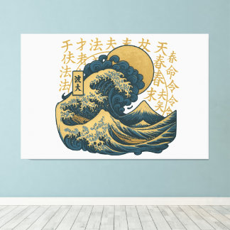 premium japansk konst design canvastryck