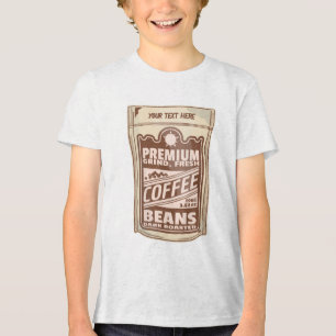 Premium-kaffebönor poster kafe Barista T Shirt