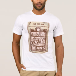 Premium-kaffebönor poster kafe Barista T Shirt