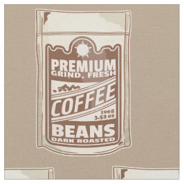 Premium-kaffebönor poster kafe Barista Tyg