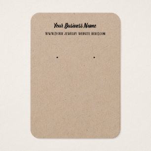 Premium Kraft Earring Business Visning Card Visitkort