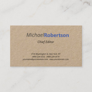 Premium Kraft-Professionell med minimal Elegant Visitkort