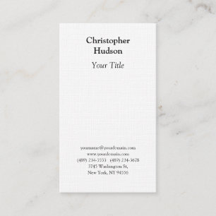 Premium Linen för professionell Black & White Visitkort