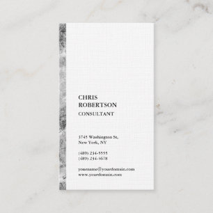 Premium Linen Minimalist Modern Visitkort
