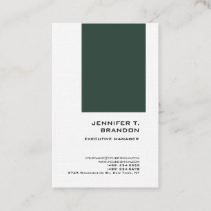Premium Linen - minimalistisk, modern, vanlig Prof Visitkort