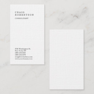 Premium Linen - minimalistiskt, enkelt och modernt Visitkort