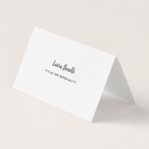 Premium Linen Professionell Modern Minimalist Plai Visitkort