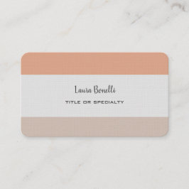 Premium Linen Professionell Modern Minimalistiskt  Visitkort