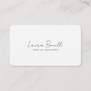 Premium Linen Professionell Modern Visitkort