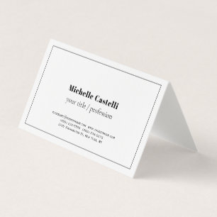 Premium Linen-Professionell Unik klassisk enkel Visitkort