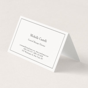 Premium Linen Professionell Unik Klassisk Pastell Visitkort